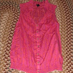 Gap pink high neck tank